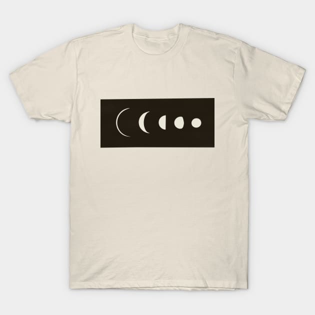 The phases of the moon T-Shirt by Obstinate and Literate